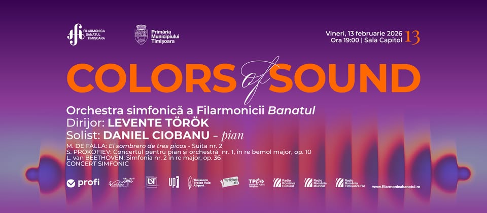 THE COLORS OF SOUND | Dirijor: LEVENTE TÖRÖK, solist DANIEL CIOBANU – pian
