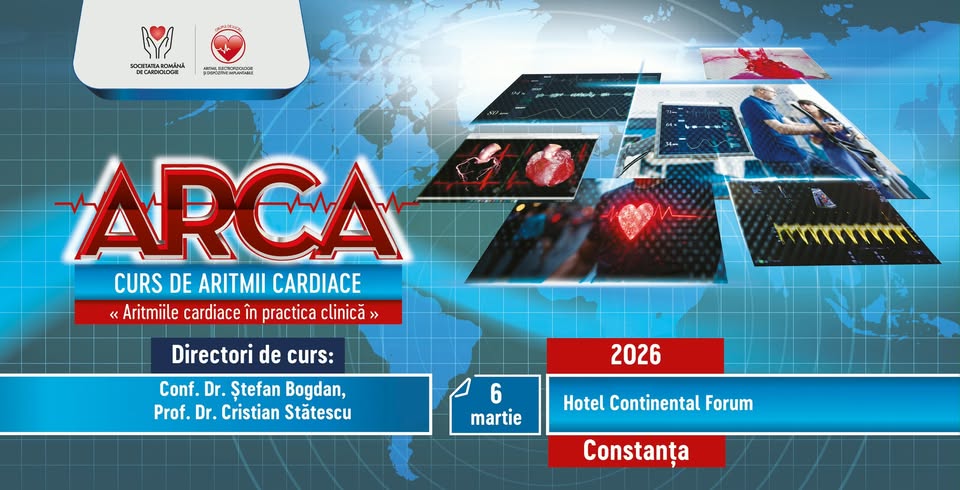 ARCA – Curs de aritmii cardiace, 6 martie 2026, Constanța