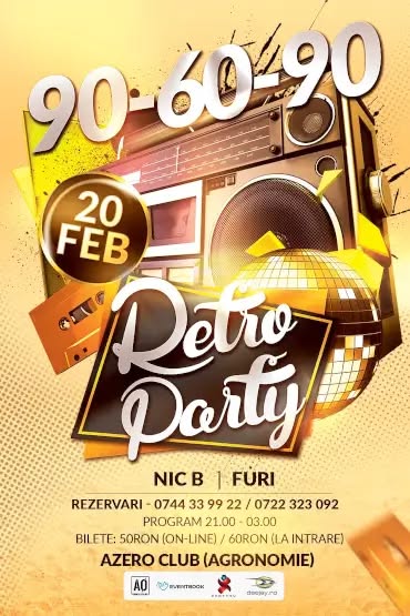 90-60-90 v78.0 – Retro Party cu Furi si Nic B