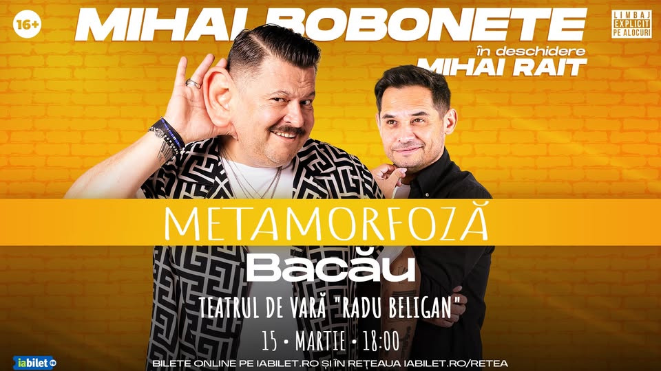 Stand-up Comedy cu Mihai Bobonete in Bacău 2026