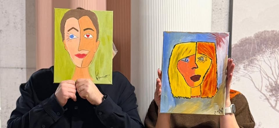 Portret cubist. Atelier de pictură pentru îndrăgostiți