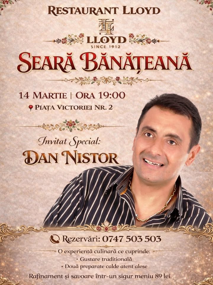 🎶 Seară Bănățeană la Restaurant Lloyd