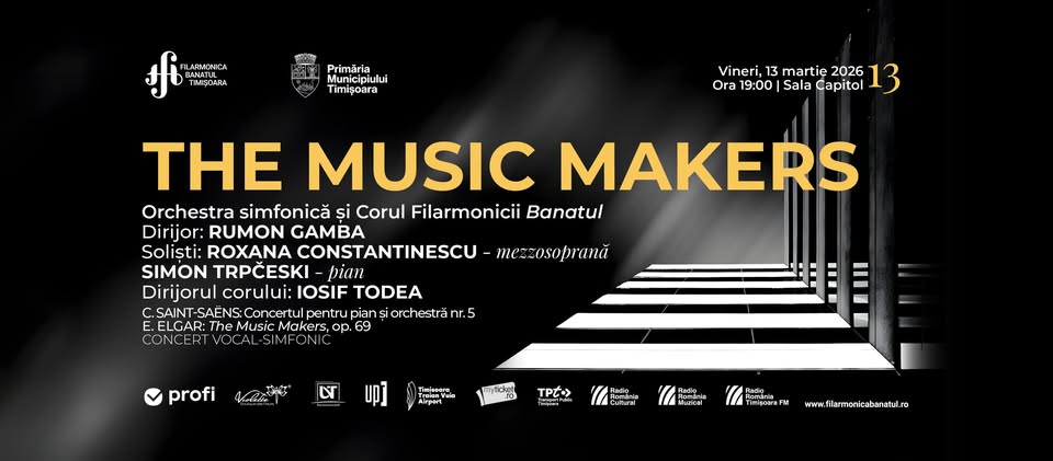 THE MUSIC MAKERS | Dirijor: Rumon Gamba | Roxana Constantinescu- mezzosoprană, Simon Trpčeski- pian