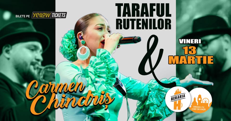 Taraful Rutenilor și Carmen Chindriș live la Berăria H pe 13 martie