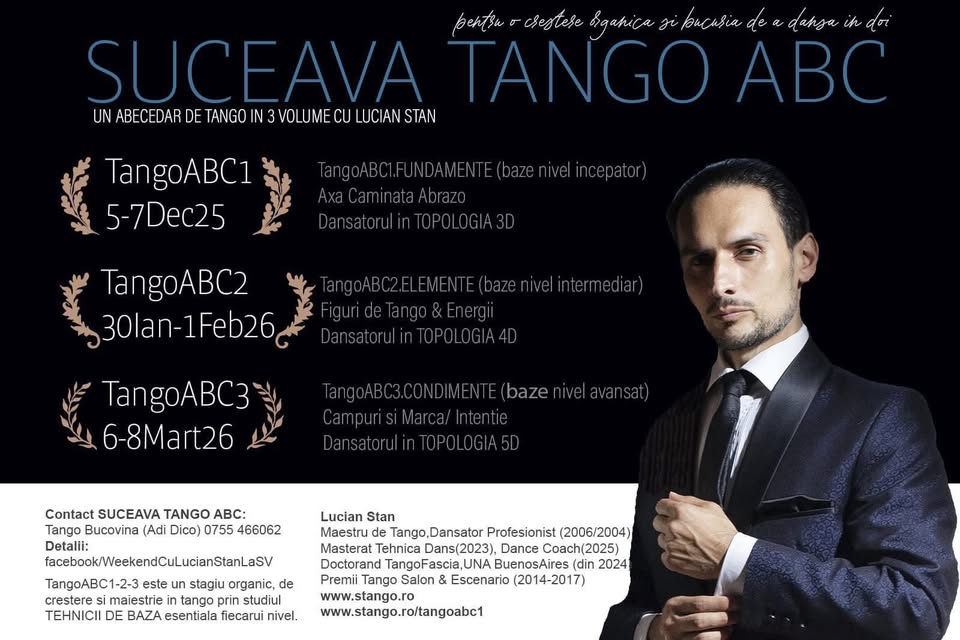 Weekend Aniversar 13 ani de Tango Bucovina cu Lucian Stan