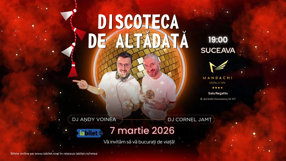 Discoteca de altădată 2026 : Dj Andy Voinea & Dj Cornel Jamț