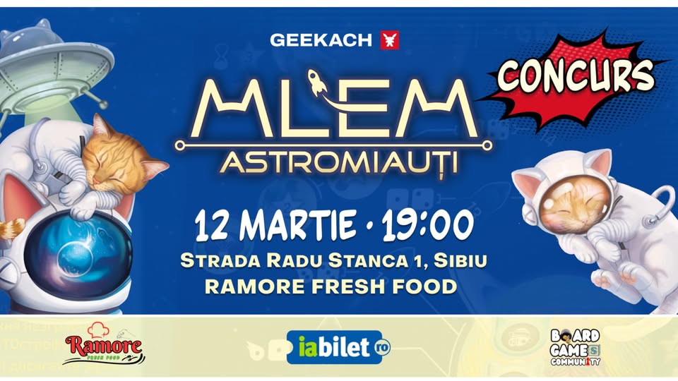 Premieră joc – MLEM: Astromiauți- Boardgame
