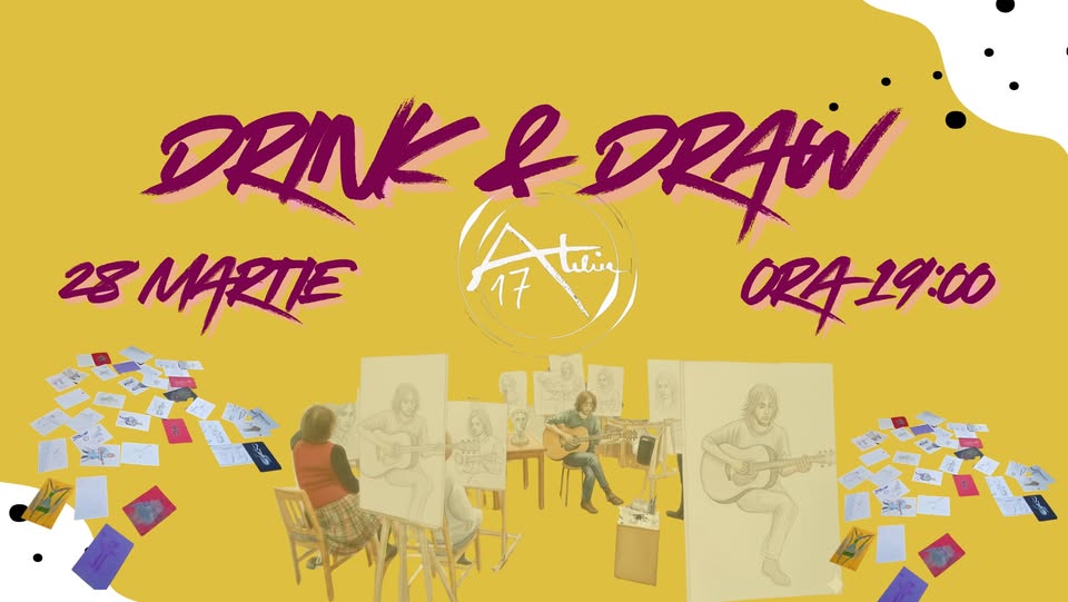 Drink & Draw – Atelier de desen artistic după model