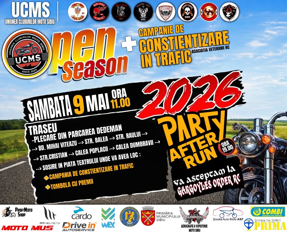 Open Season Run | Campanie de Constientizare in trafic | Party After Run