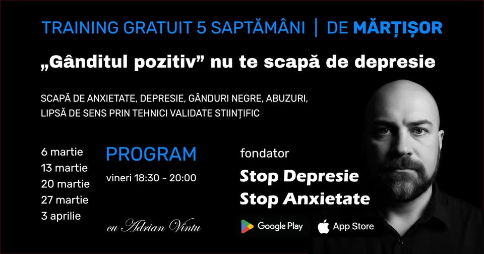 Stop Depresie – training gratuit