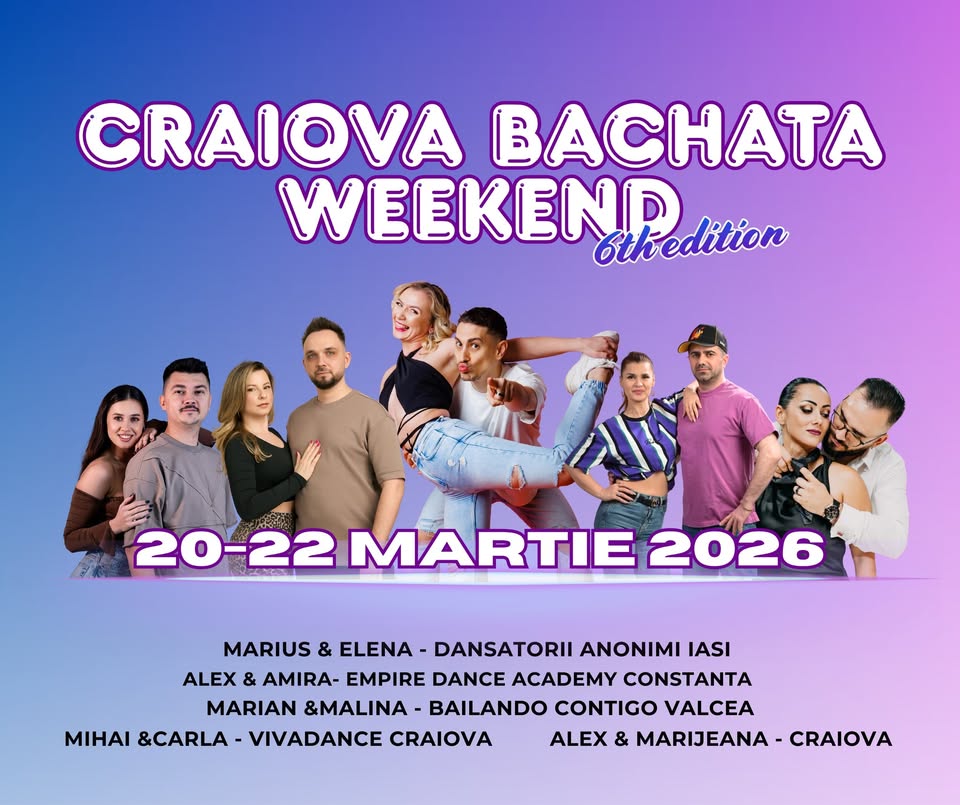 CRAIOVA BACHATA WEEKEND (6th Edition)|20-22MARTIE 2026|VIVADANCE