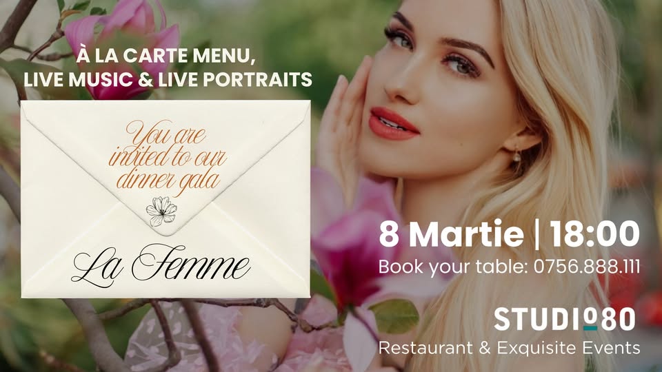 Dinner Gala „La Femme” | 8 Martie @Studio 80