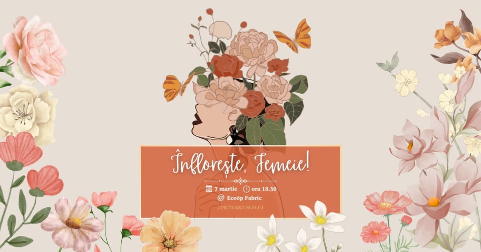 🍷Drink&Paint 🎨 – Înflorește, Femeie! 💐