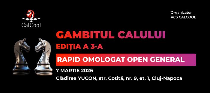 Gambitul Calului ediția a 3-a – concurs de șah rapid
