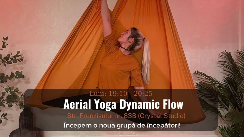 Aerial yoga dynamic flow for beginners