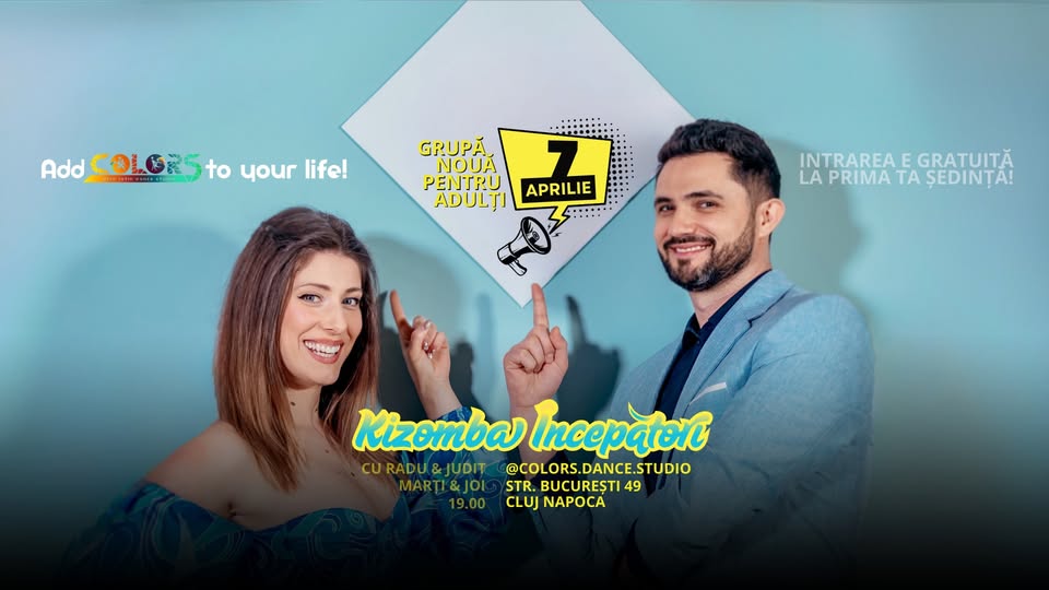 Dansează KIZOMBA 👉 Grupă nouă pentru adulți începători 💃🕺