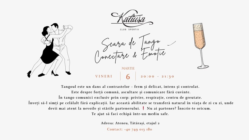 Seară de Tango – Conectare & Emoție