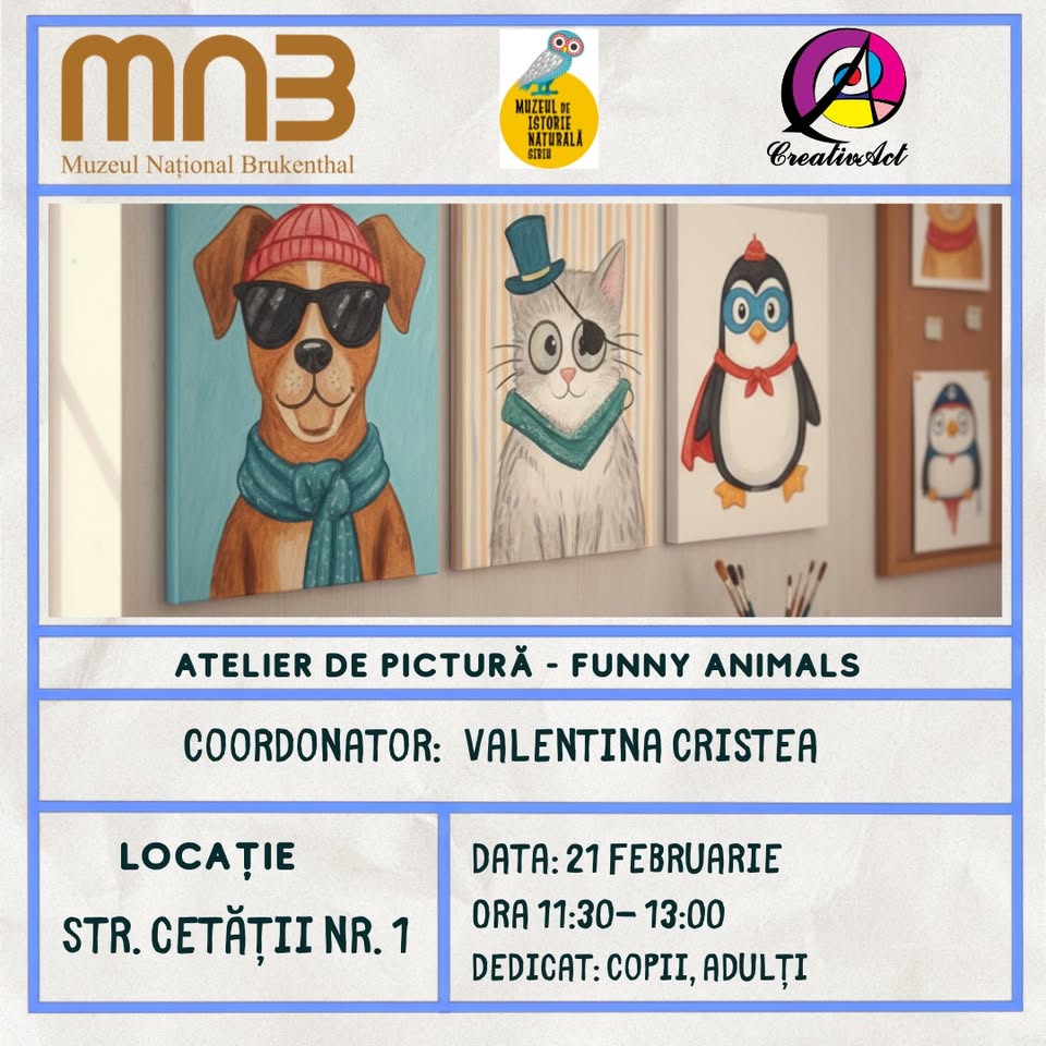 Atelier de pictură- Funny Animals