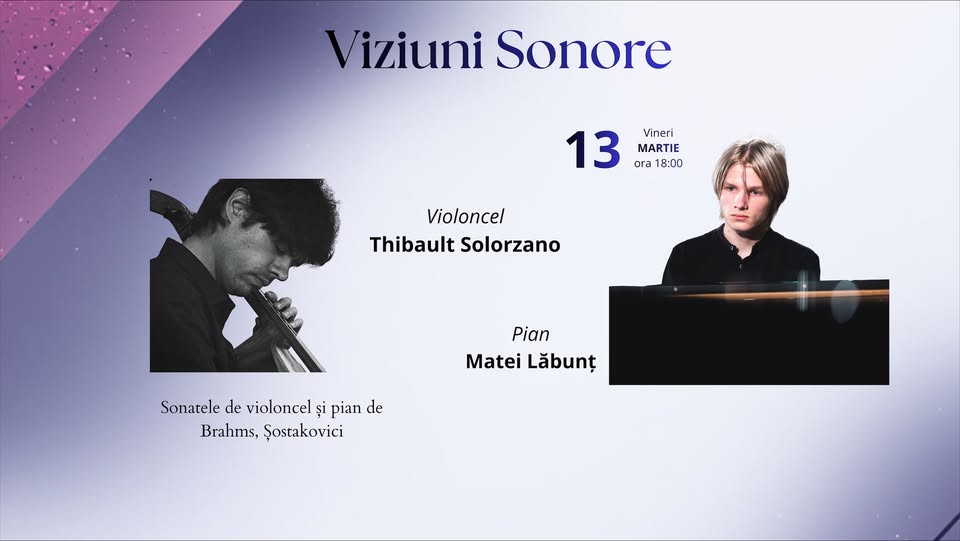 Recitalul „Viziuni sonore”, la Palatul Suțu