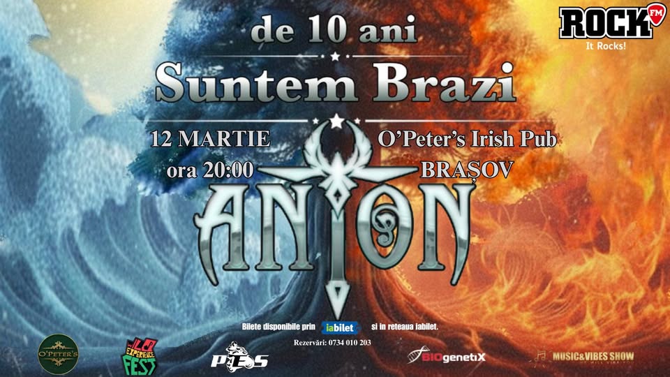 Brașov: Concert ANTON – de 10 ani Suntem Brazi