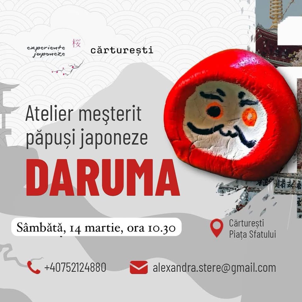 Atelier păpuși japoneze Daruma