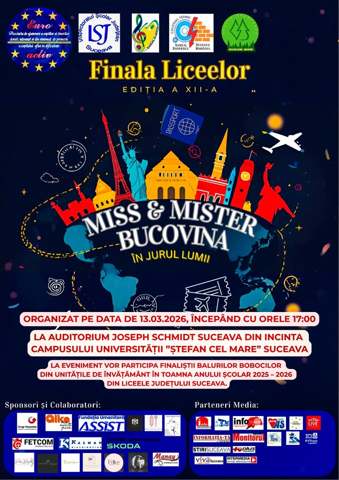 Finala liceelor „Miss & Mister Bucovina” Editia XII-a