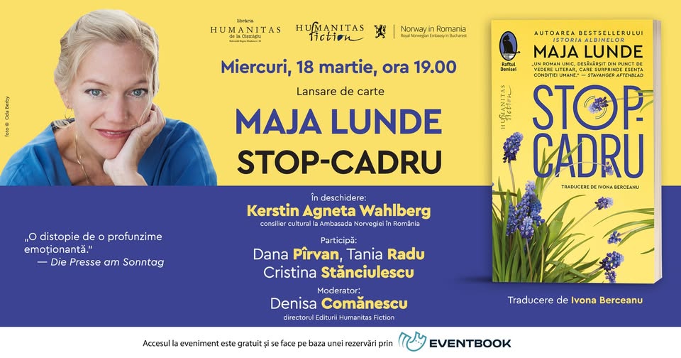 Lansare de carte: โStop-cadruโ de Maja Lunde