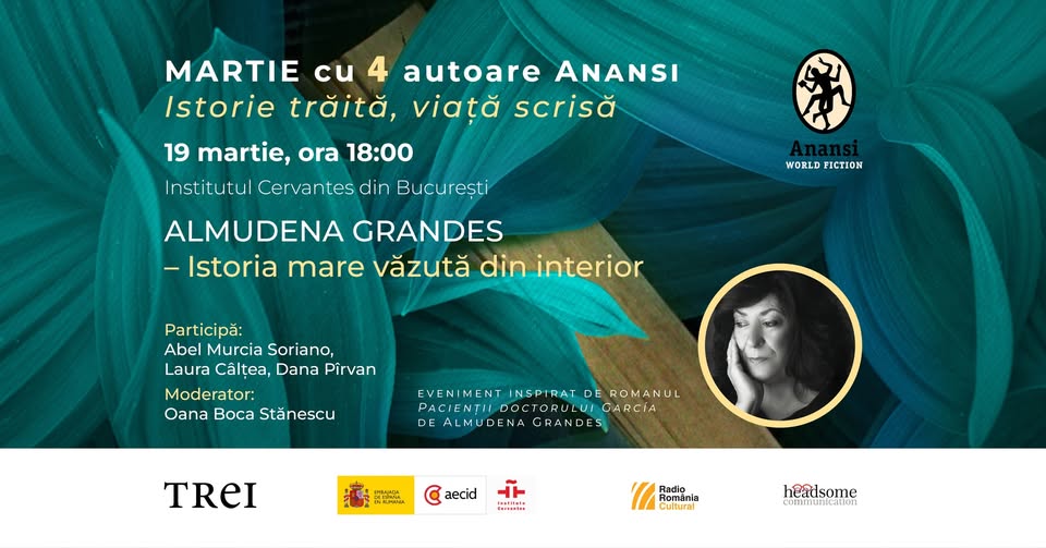Seară dedicată Almudenei Grandes: discuții literare și proiecție de film