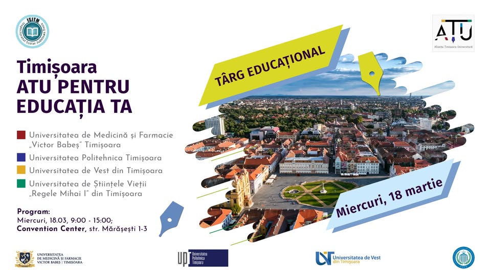 Târg educațional „Timișoara – ATU pentru educația ta”
