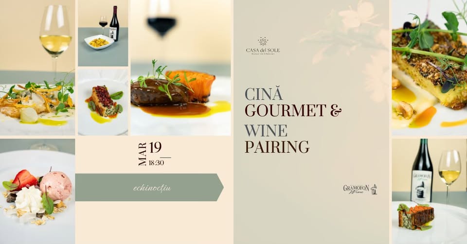 Cină Gourmet & Wine Pairing – Echinocțiu