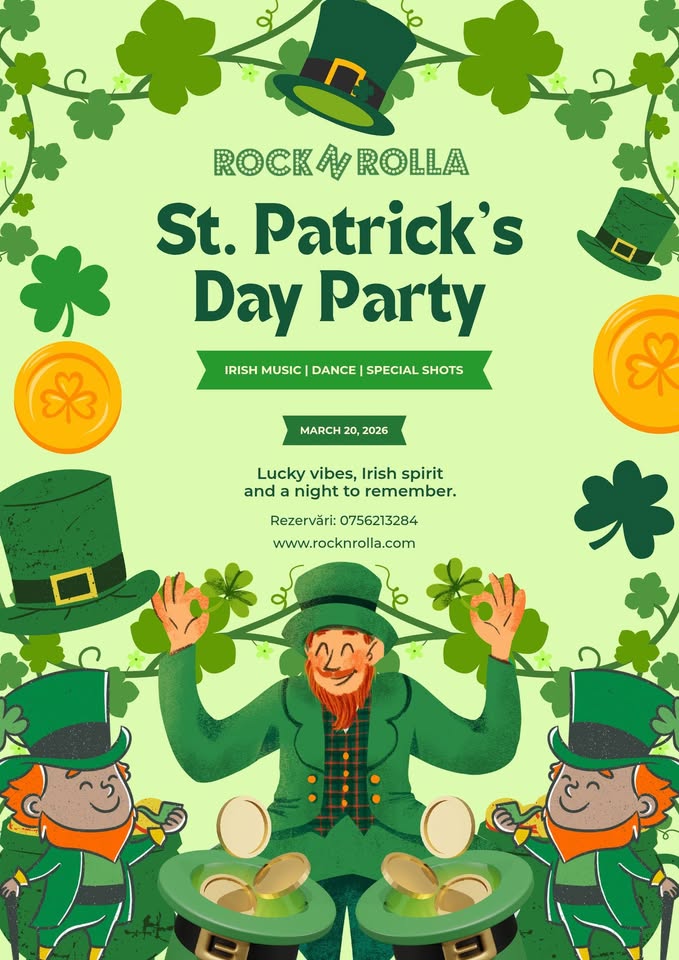 🍀St. Patrick’s Day Party @Rocknrolla🍀