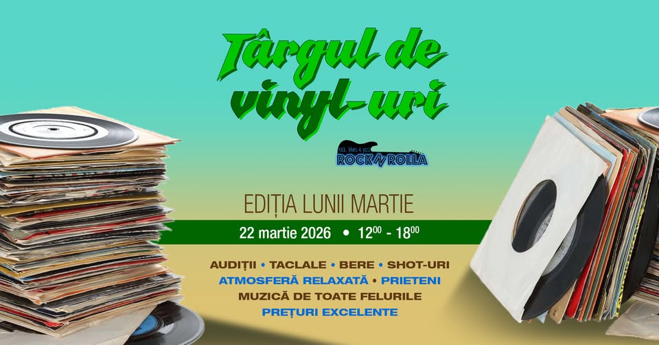 Târgul de vinyl-uri la RocknRolla • ediția lunii martie