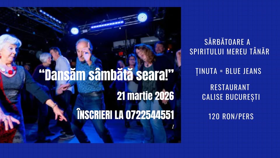 ✨ Dansăm sâmbătă seara – ținuta blue jeans. Ediția din 21 martie 2026 ✨