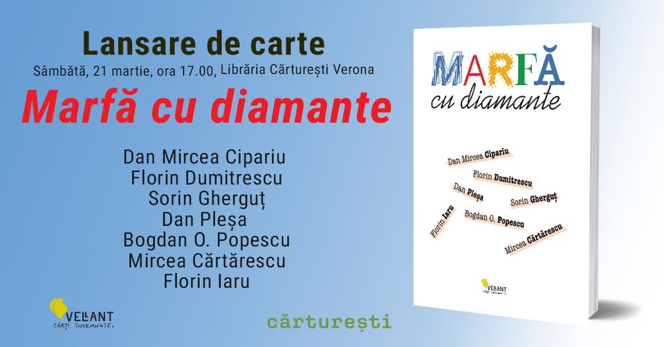 Lansare carte / Marfă cu diamante – antologie de poezie