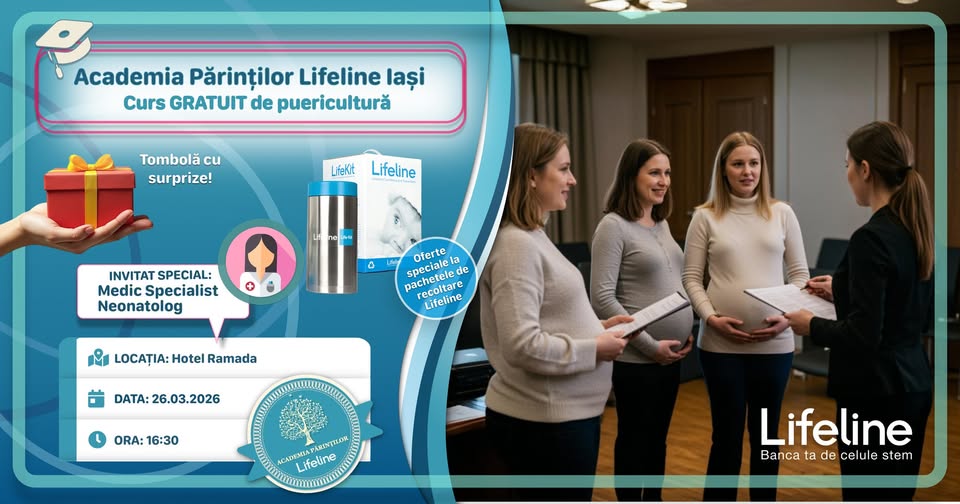 Academia Părinților Lifeline – Curs GRATUIT de Puericultură – Iași