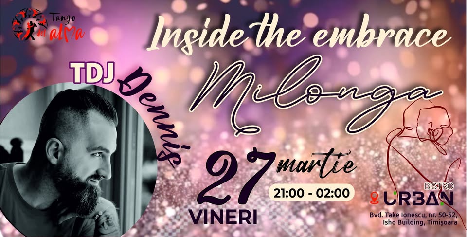 Milonga „Inside the Embrace” @ Urban Bistro | 27 martie 2026