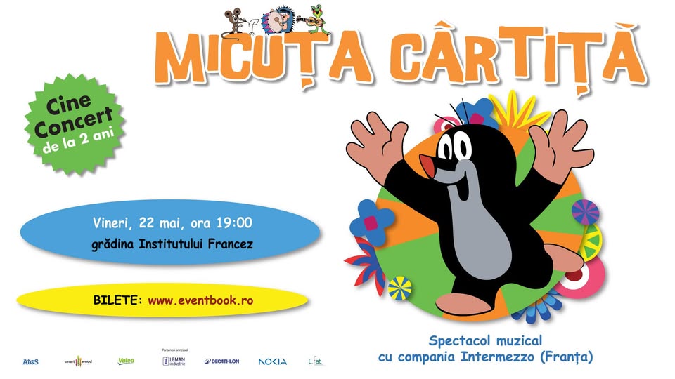 CINE-CONCERT MICUȚA CÂRTIȚĂ: filme de animație fără cuvinte, acompaniate de muzică live