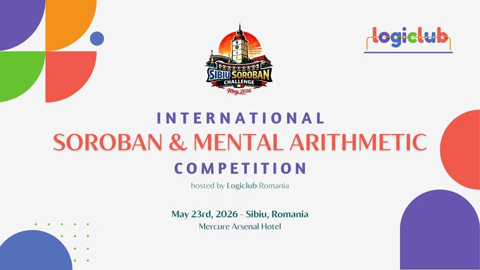 Competiție Internațională de Soroban & Aritmetică Mentală – 23 mai 2026 – Sibiu
