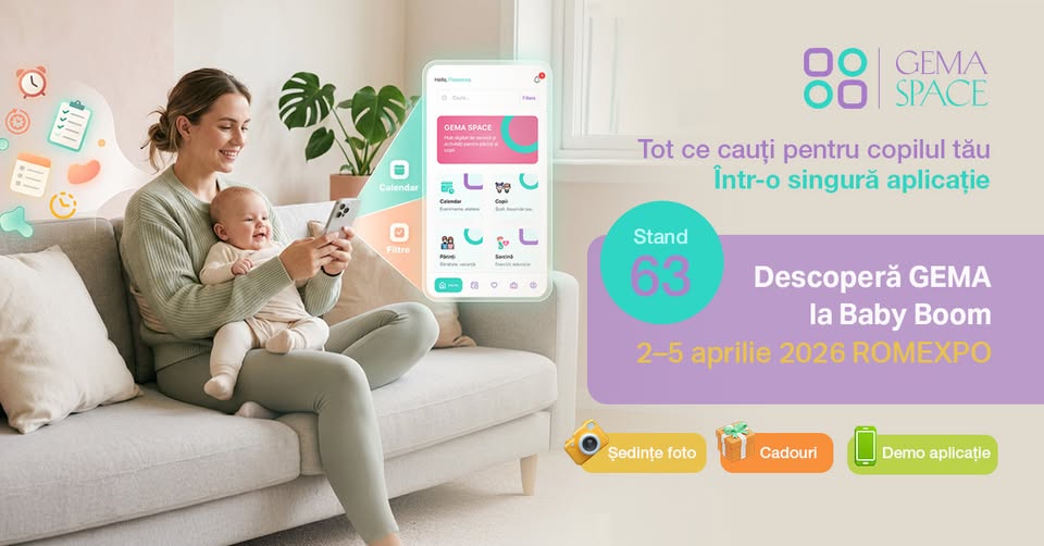 Descoperă GEMA SPACE la Baby Boom Show – Stand 63, Romexpo