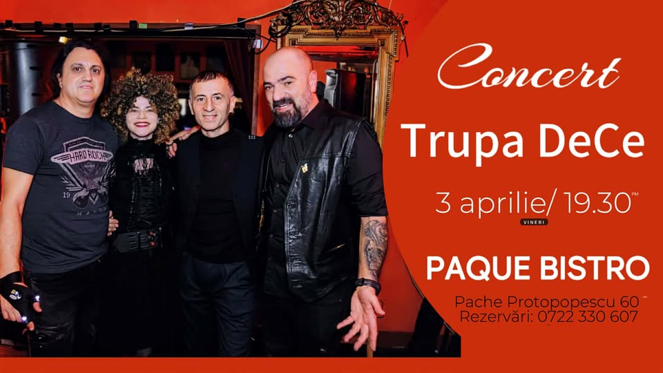 Trupa DeCe live la Paque Bistro