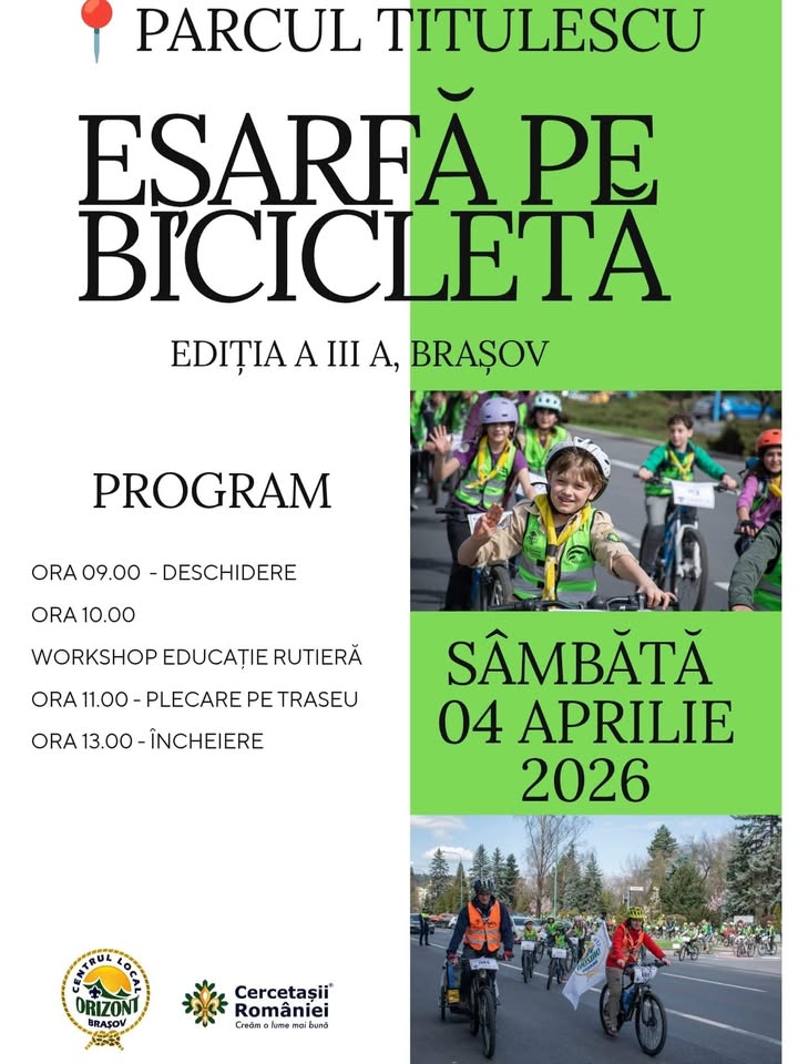 Eșarfa pe Bicicletă | Ediția III | 4 Aprilie | Parcul N. Titulescu