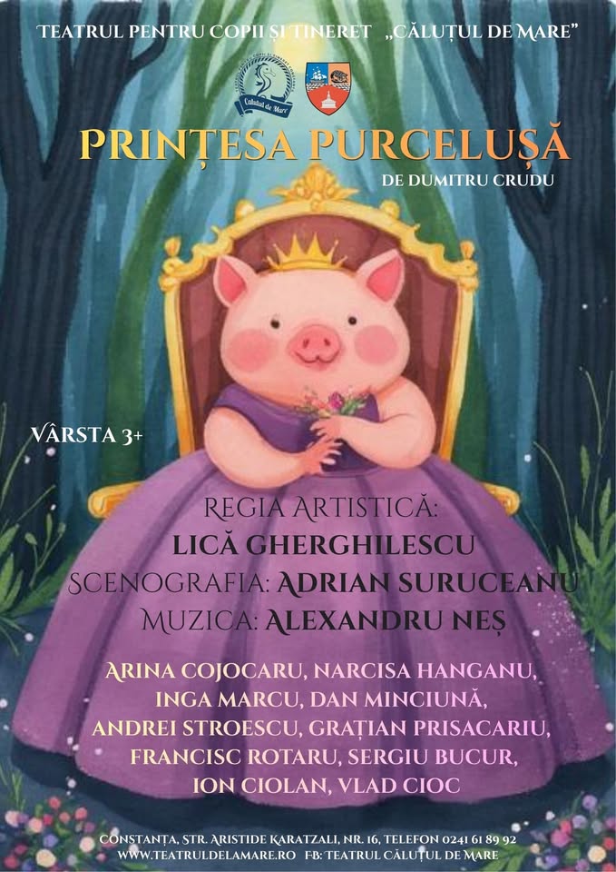 PRINȚESA PURCELUȘĂ, de Dumitru Crudu (PREMIERĂ)