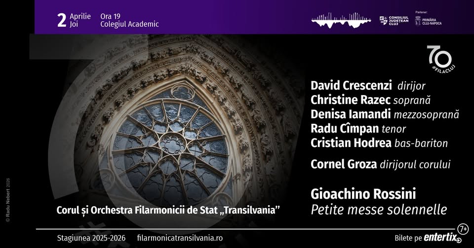 Concert vocal-simfonic – dirijor David Crescenzi