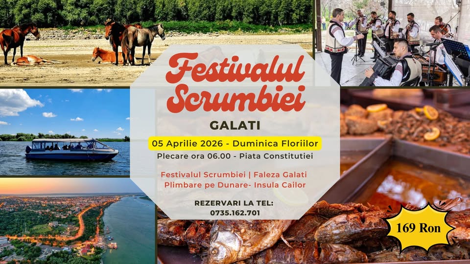 Festivalul Scrumbiei de Florii la Galati si Croaziera pe Dunare