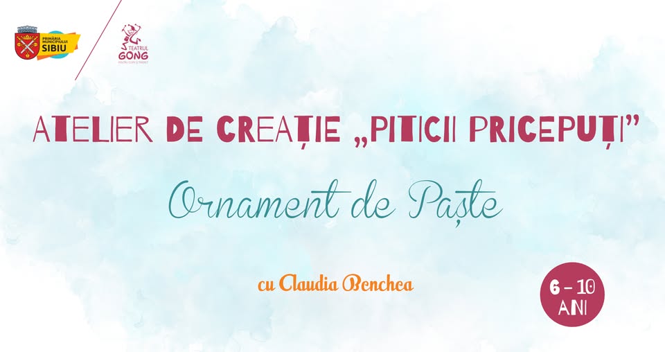 Atelier de Creație „Piticii pricepuți” – Ornament de Paște