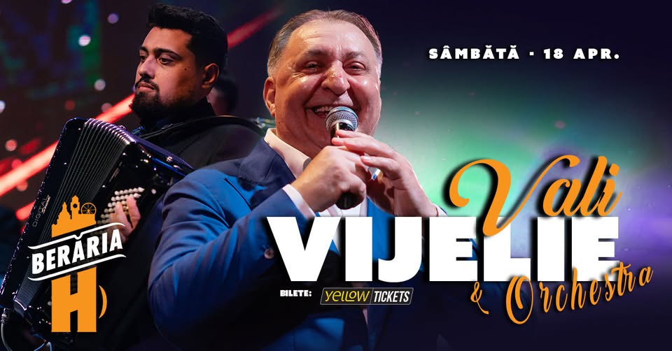 Vali Vijelie & Orchestra – LIVE la Berăria H | 18 aprilie