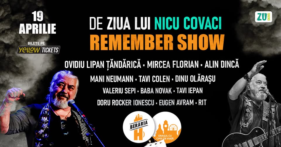 De ziua lui Nicu Covaci – Remember Show – Ovidiu Lipan Țăndărică, Mircea Florian, Alin Dincă & more