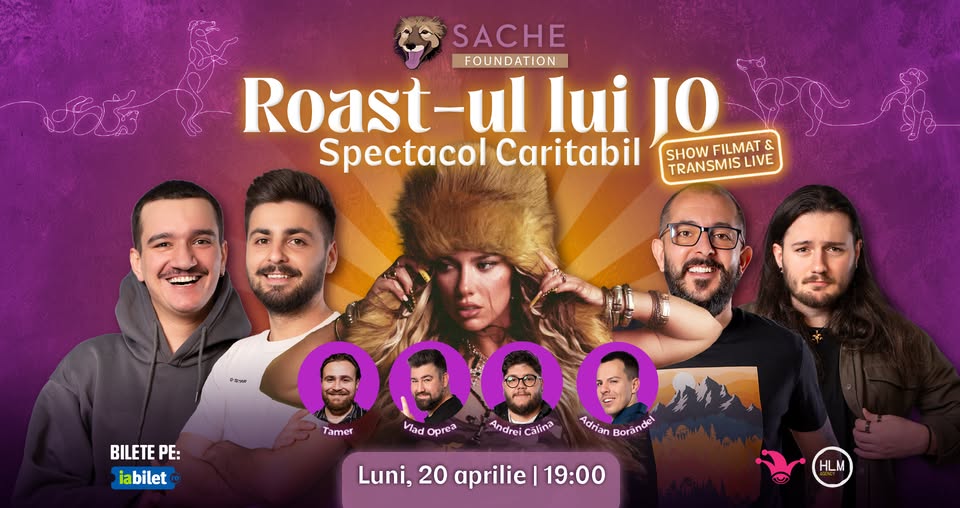 Roast-ul lui Jo – Spectacol Caritabil | Asociația Sache