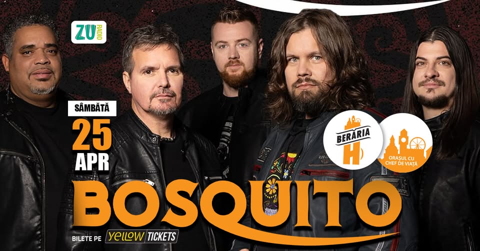 BOSQUITO în concert la Berăria H pe 25 aprilie