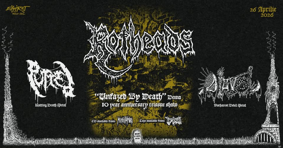 Rotheads „Unfazed By Death” demo – 10 year anniversary reissue show